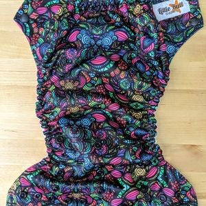 EUC - Stain Glass PUL OS Snap Cover